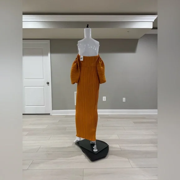 $475 L'Idée Women's Les Éléments Sirene Gown - Amber size 4
